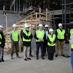 Photo at HDCI: City officials, Walker Area Community Foundation leadership and Board members