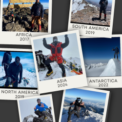 Mayor Gates collage of seven summits