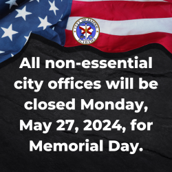 city offices closed - memorial day