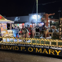 float honoring david o'mary