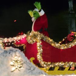 grinch in sleigh