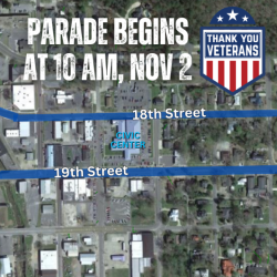 veterans day parade route