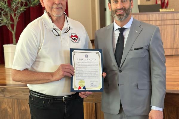 Mayor Gates and Johnny Sudberry