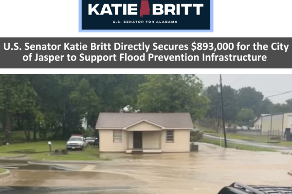 Katie Britt Flood Prevention Grant Press Release