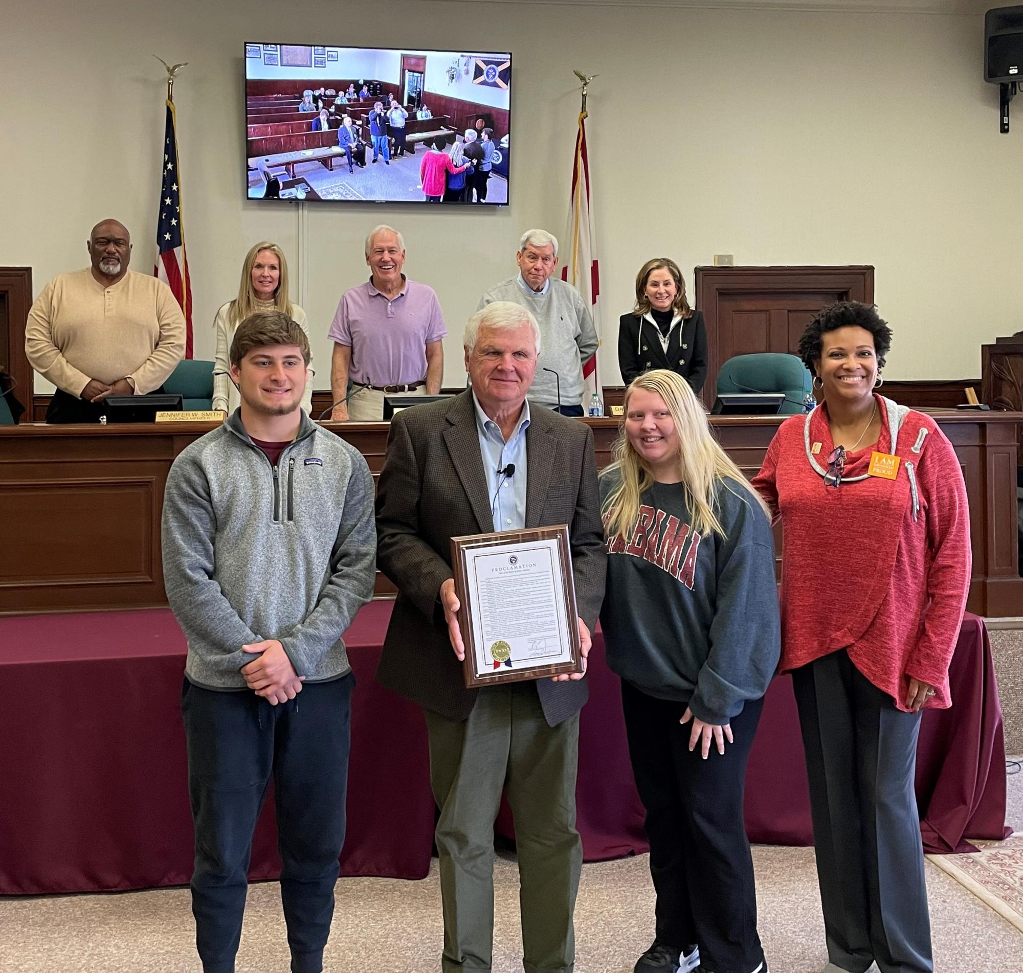 AL College Application Week proclamation group picture