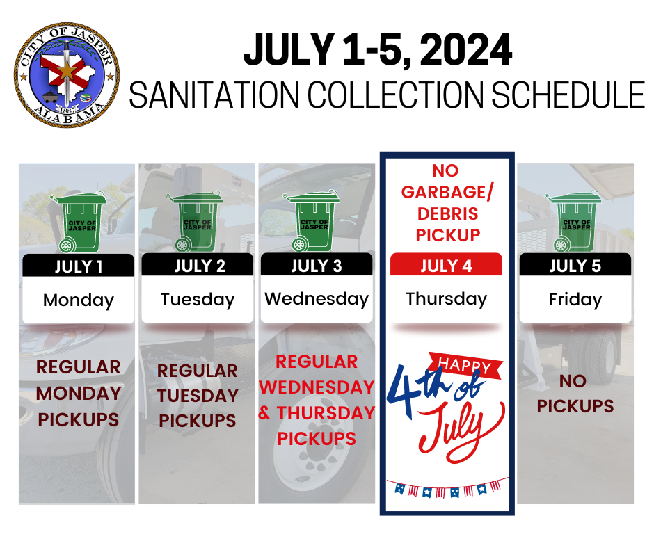 july 4 24 collection schedule