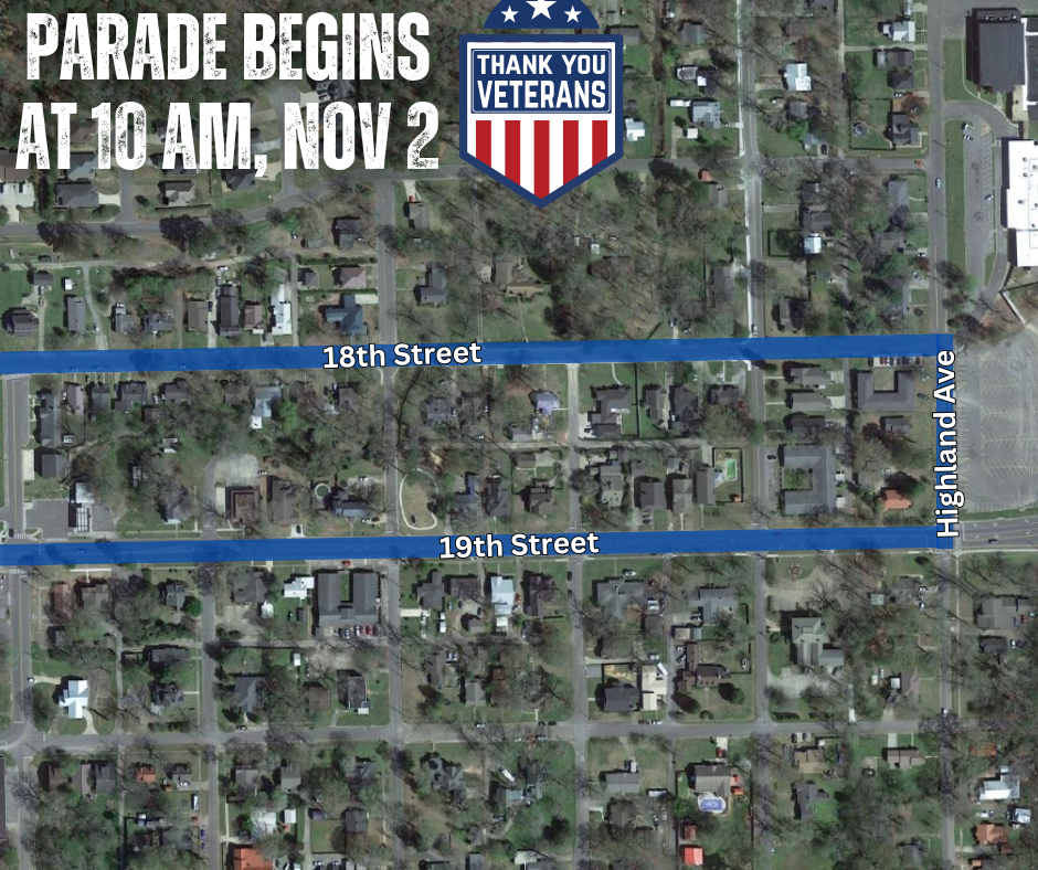 veterans day parade route