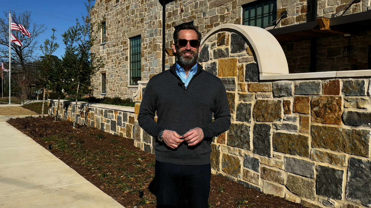 Mayor Gates in front of City Hall