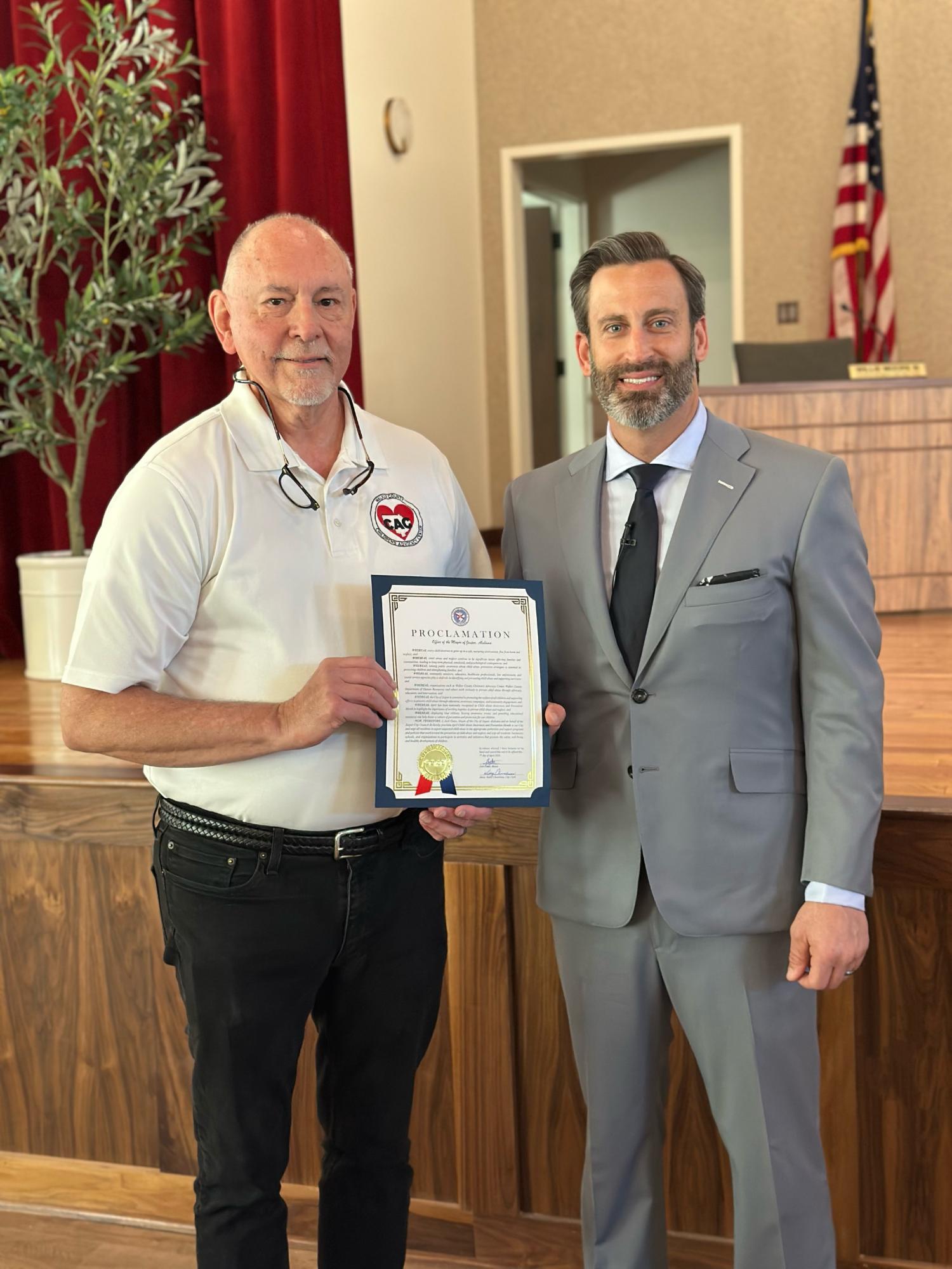 Mayor Gates and Johnny Sudberry