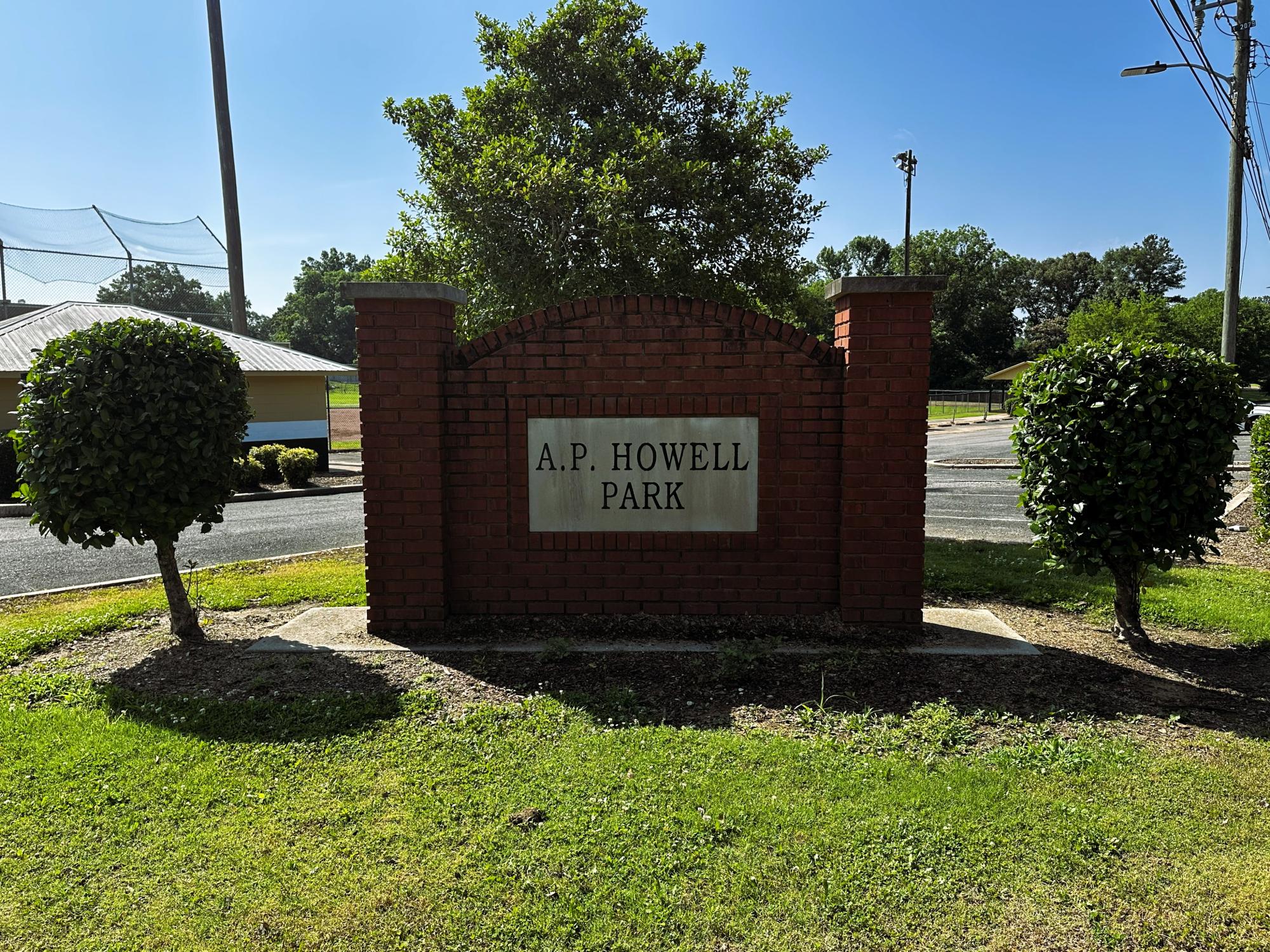 A.P. Howell Park sign