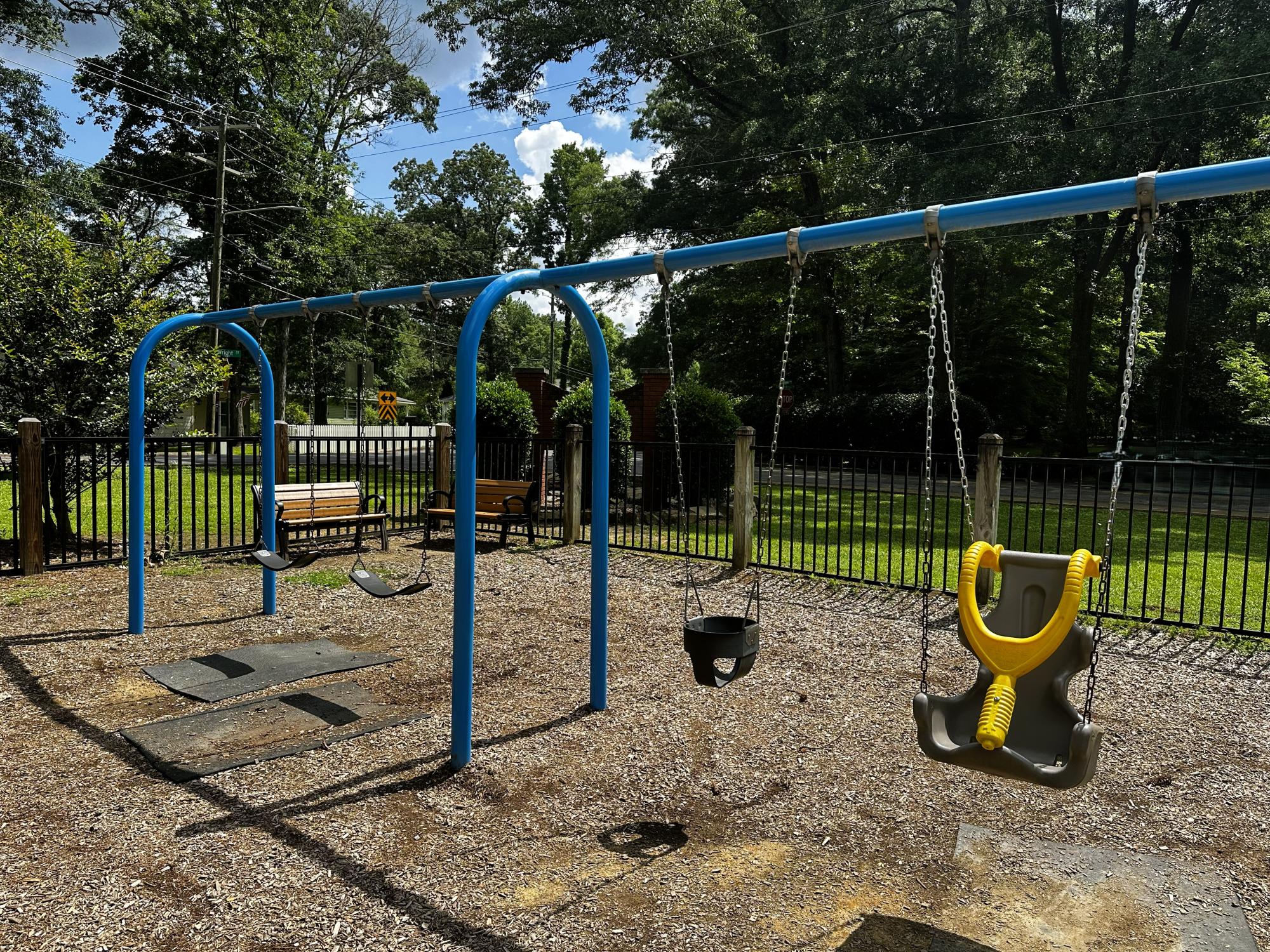 Gamble Park playground swingset