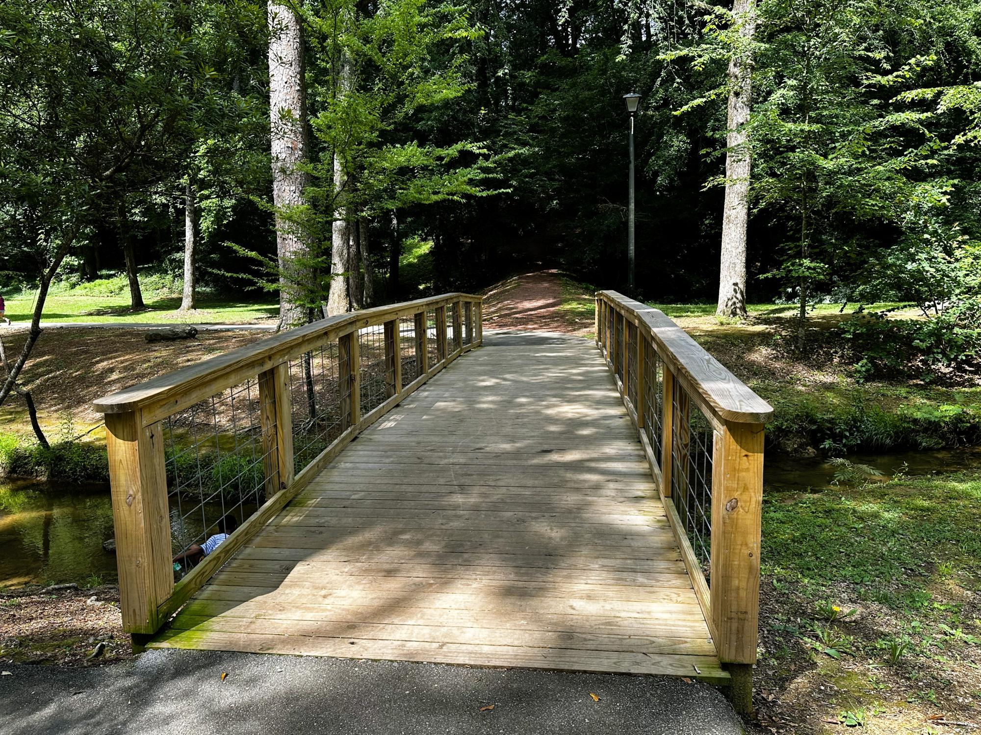 Gamble Park walking path bridge